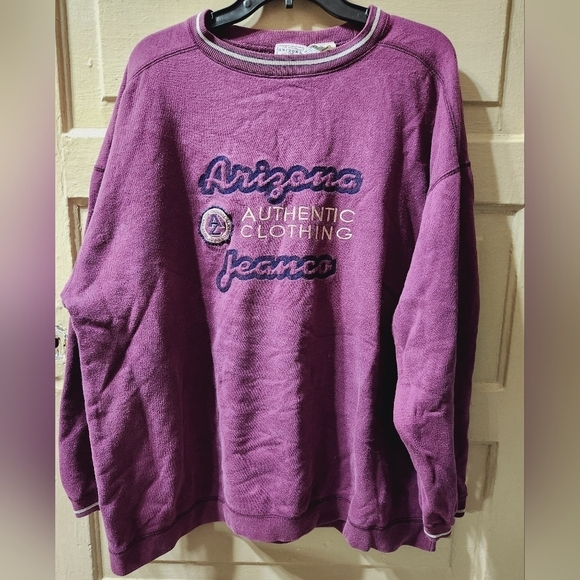 Arizona Jeans Vintage Purple Crewneck Sweatshirt - Picture 1 of 5